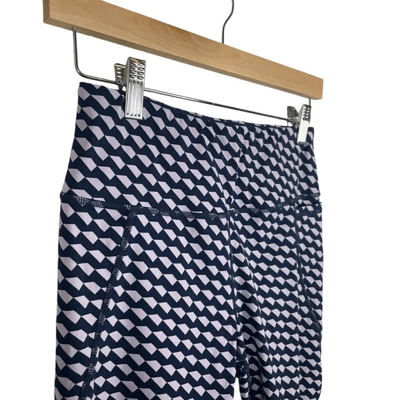 Sweaty Betty Power ⅞ Geometric Leggings in Navy/Lavender Size S - Picture 7 of 13